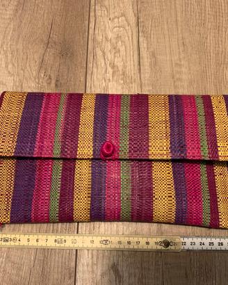 Borsa pochette coliorata