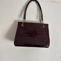 Borsa GD Borri vintage effetto coccodrillo
