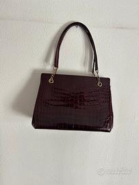 Borsa GD Borri vintage effetto coccodrillo