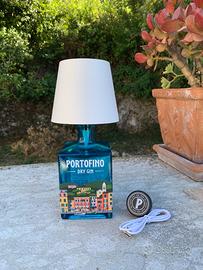 Lampada bottiglia gin Portofino
