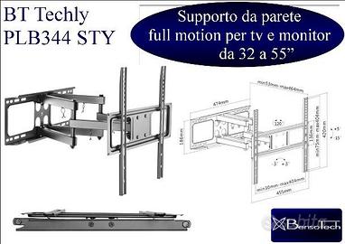 BT Techly PLB344 supporto da perete full motion