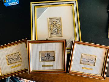 Quadretti artisti in lastra di Argento