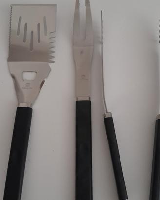 set barbecue in acciaio 