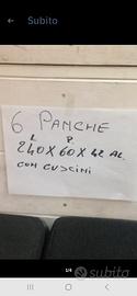 6 PANCHE DA GIARDINO