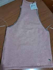 Maglia lupetto con strass TWO WAY