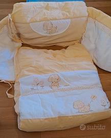 Paracolpi e trapunta per lettino