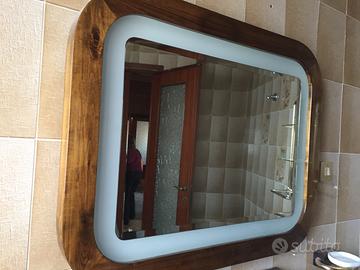 Specchio e Set bagno 10 pezzi