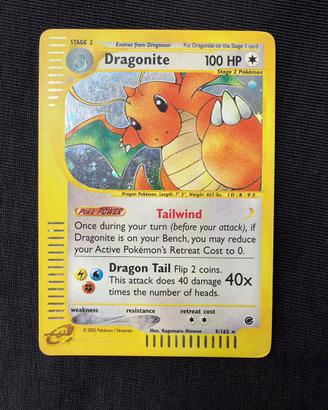 Dragonite 9/165 EN Holo 100 HP Stage 2 Carta 2002
