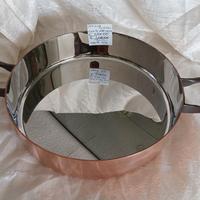 officina Alessi casseruola in rame cintura di orio