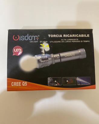 Torcia LED Ricaricabile Wisdom DT-2049