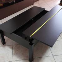 Tavolino soggiorno Ikea apribile marrone nero