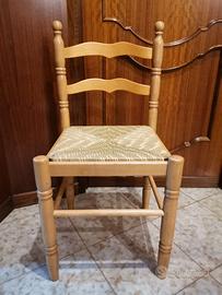 Sedia Sedie da Cucina Classico Legno Chiaro