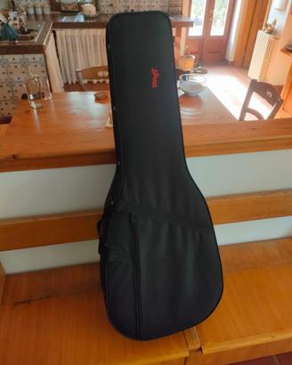 Custodia semi-rigida per chitarra, mai usata