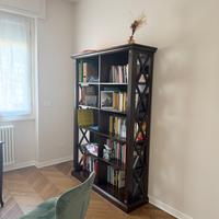 Scrivania + libreria in legno massello