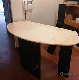 Scrivania designer in marmo