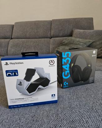Base Joystick Ps5 + Cuffie Logitech G435 + Wrc Ps5