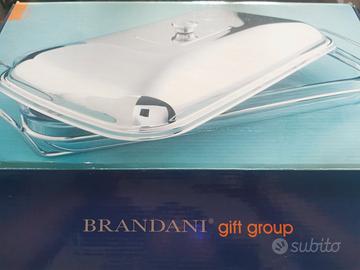 Pirofila + coperchio Brandani acciaio inox 46x24cm