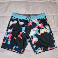 Boardshorts Volcom - Fantasia Astratta Blu/Nero