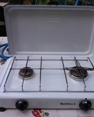 Cucina due fuochi da campeggio