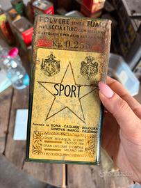 SPORT scatola di latta vuota da collezione