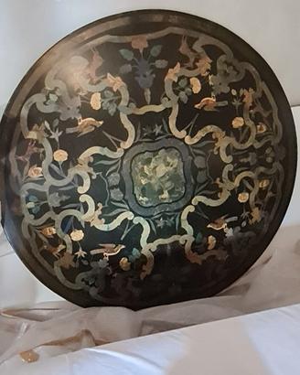 tavolo marmo pitturato antico