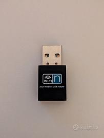 Adattatore Wi-Fi USB Mini - 300 Mbps Wireless N