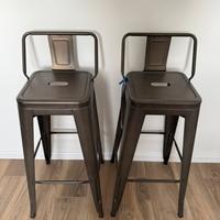 Set 4 sgabelli INDUSTRIAL in metallo - Stile Tolix