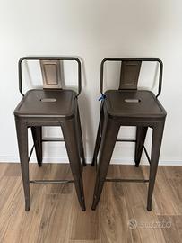 Set 4 sgabelli INDUSTRIAL in metallo - Stile Tolix