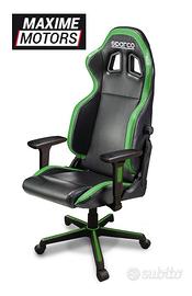 Sedia ufficio gaming SPARCO ICON nera verde fluo