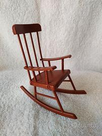 Sedia a dondolo Barbie anni 80 da collezione