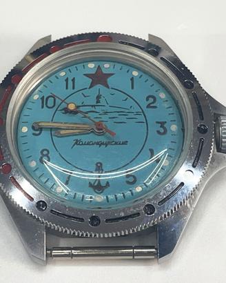 Orologio Vostok Komandirskie sottomarino blu