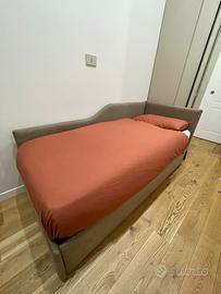 Letto contenitore con materasso