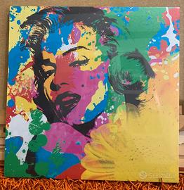 Quadro Marilyn Monroe Pop-art 45x45 Nuovo