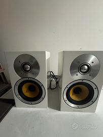 Coppia B&W CM1 Bowers & Wilkins bianche + stand