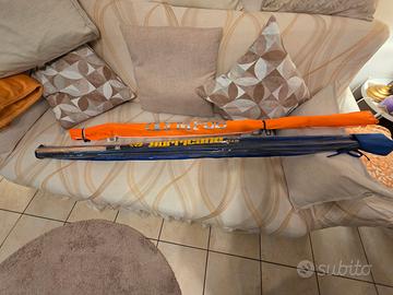 Canne da pesca bolentino e beach ledgering