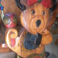 Sedia a dondolo in legno