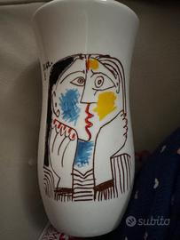 Vaso in ceramica Picasso licenza ufficiale Tognana