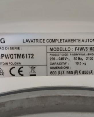 Ricambi lavatrice Lg thinQ