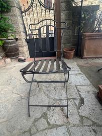 Sedia in ferro battuto