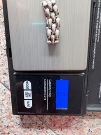 Anello argento a catena misura 16 gr 8,16