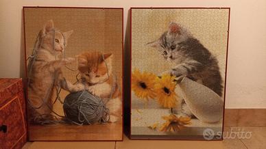 Puzzle 2 x 1000 pezzi Ravensburger incorniciati