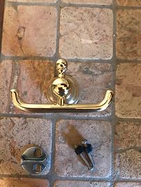 Gancio appendiabiti da bagno in ottone