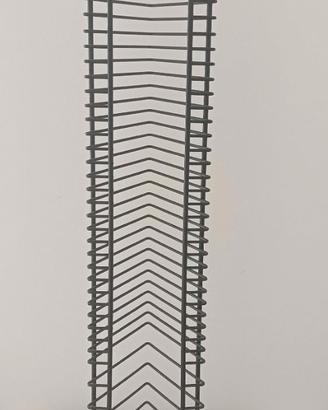 Torre Porta CD Metallo Nera 40 CD Singoli+4 Doppi