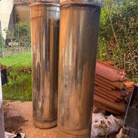 10 pz canna fumaria acciaio inox