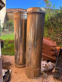 10 pz canna fumaria acciaio inox