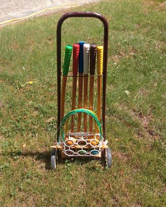 Gioco croquet a sei mazze, Lontero. Vintage, anni 