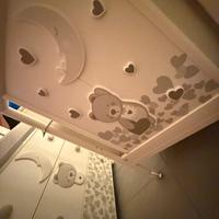 Lettino fasciatoio pali cameretta neonata