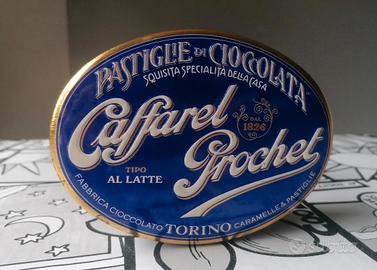 Scatola Latta Vintage Ovale Caffarel Prochet Torin