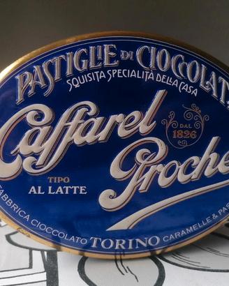Scatola Latta Vintage Ovale Caffarel Prochet Torin