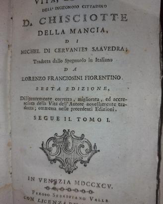 Vita ed azioni dell'ingegno D. Chisciotte